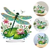 (US Only)Acrylic 2D Flat Print DIY Garden Dragonfly Diamond Art Tabletop Decorations