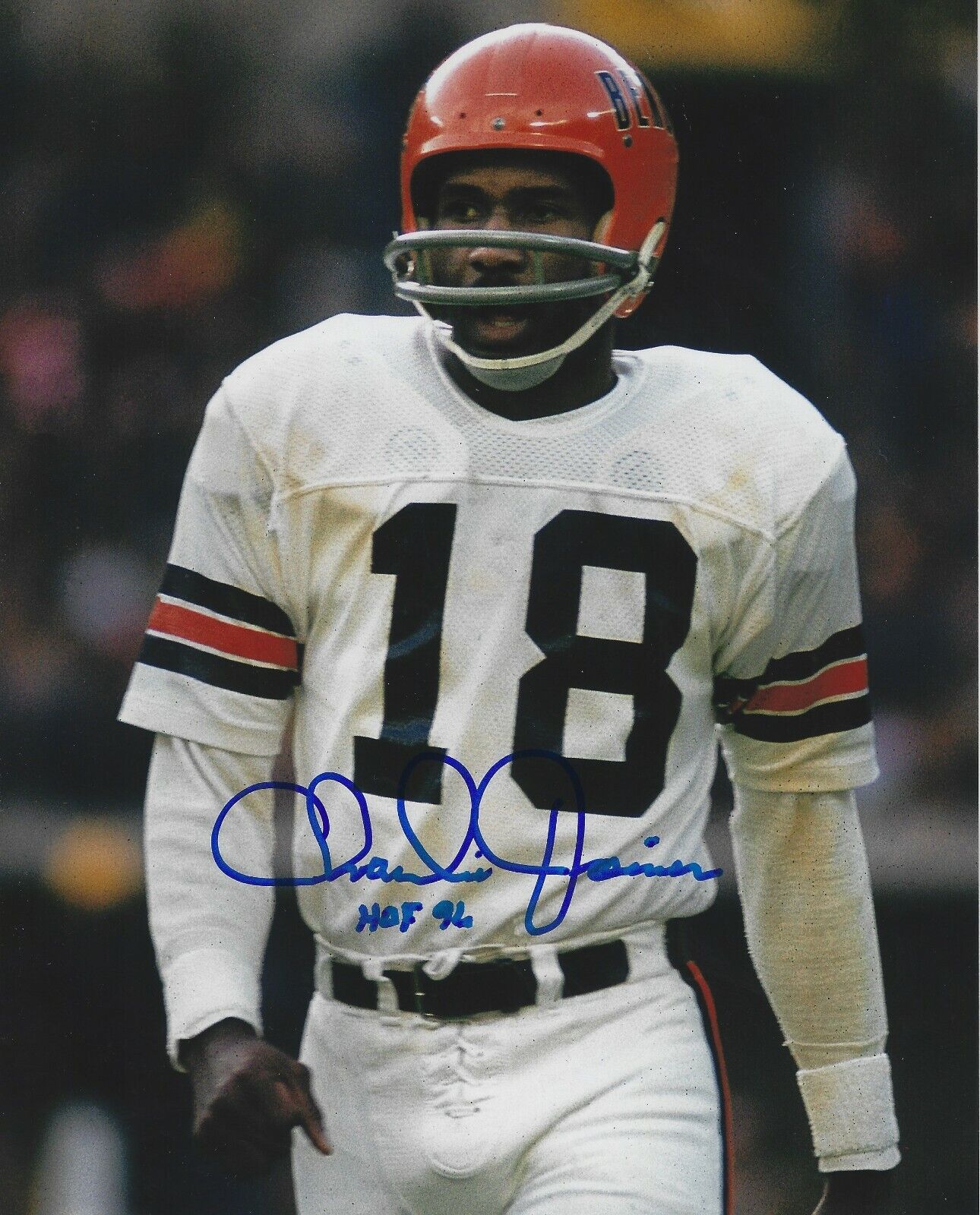 Autographed Charlie Joiner HOF 96 Cincinnati Bengals 8x10 Photo Poster painting - COA