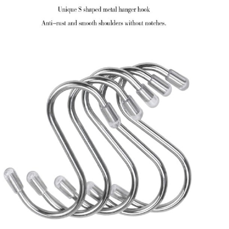 

15 S-shaped heavy metal S shaped hooks per pack used for utensils kitchen, 501 Original