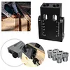 Oblique Hole Locator 15 Degree Angle DIY Drill Guide Pocket Hole Jig Kit
