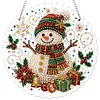 Snowman DIY Diamond Painting Pendant Double Sided Gem Beads 25cm