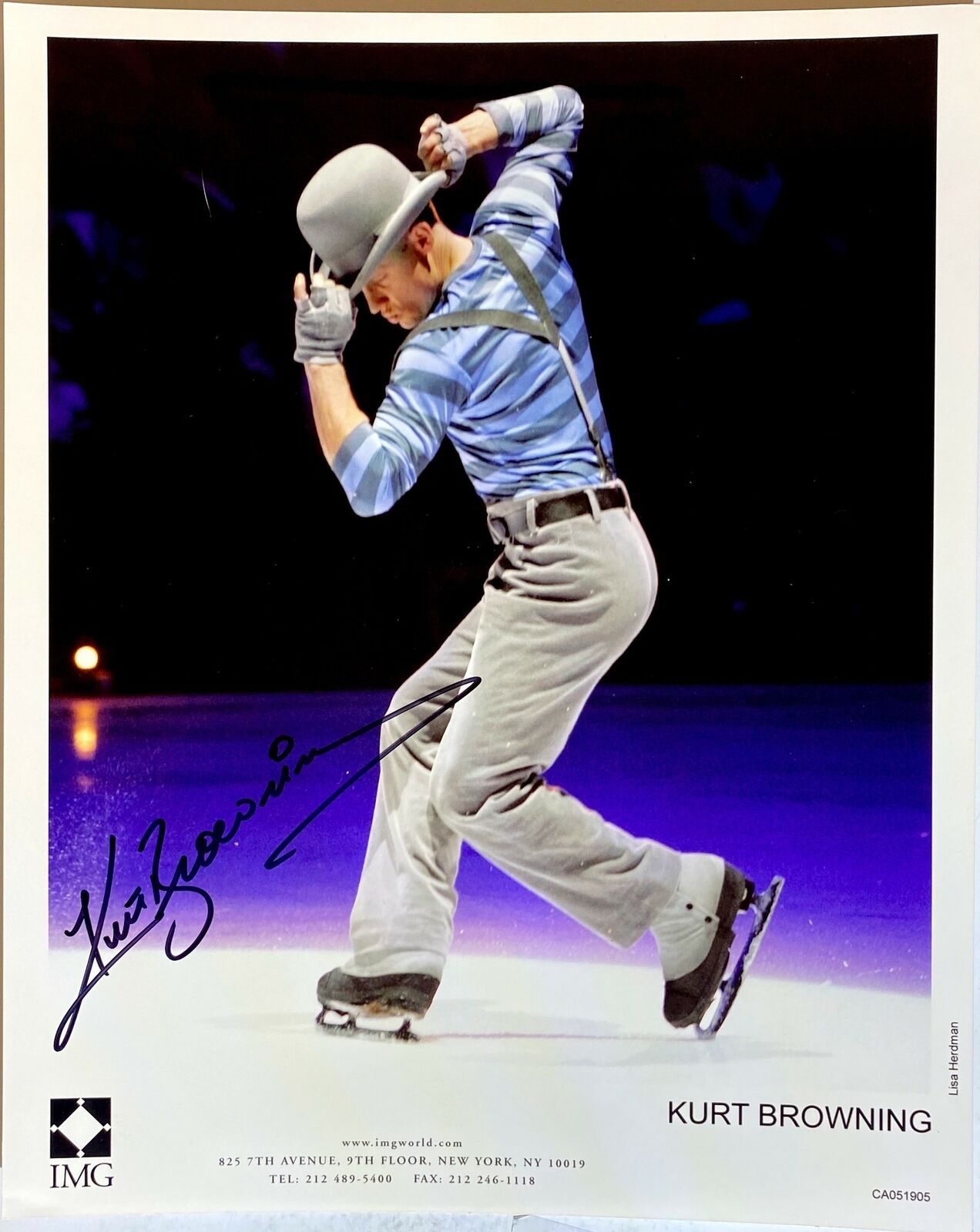 Kurt Browning Signed 8.5x10 Photo Poster painting World Champion Figure Skater Autograph Auto