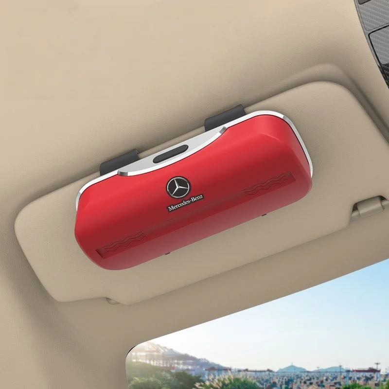 New car multifunctional card holder carbon fiber glasses case