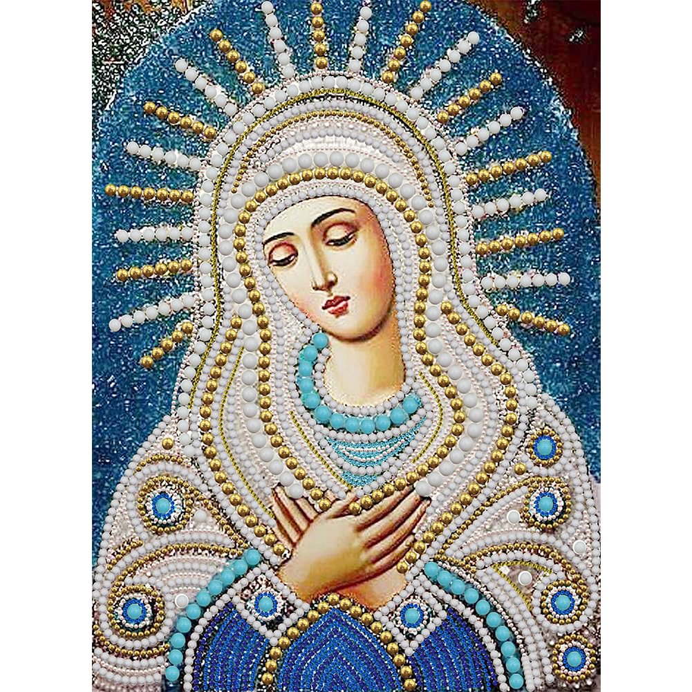 Virgin Mary - Partial Drill - Special Diamond Painting(30*50cm)