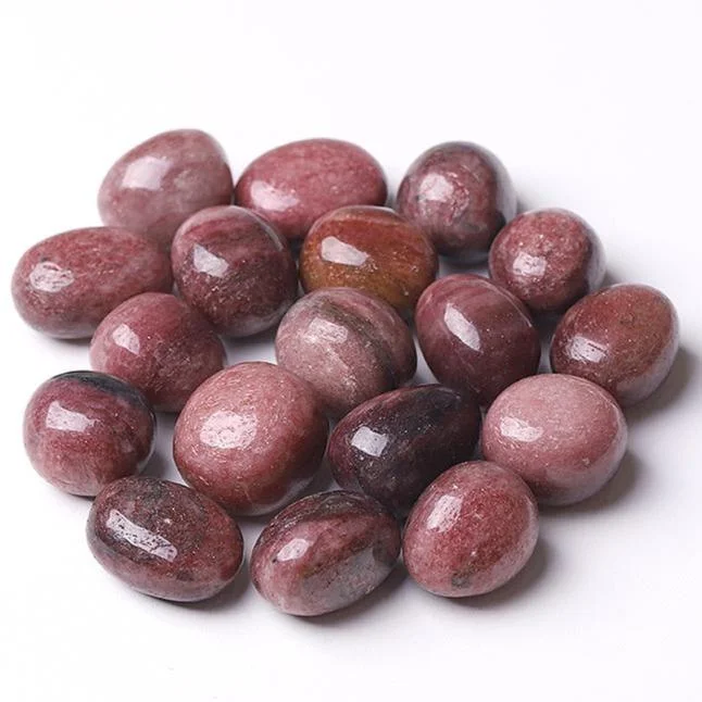 0.1kg 25mm-35mm Strawberry Quartz bulk tumbled stone