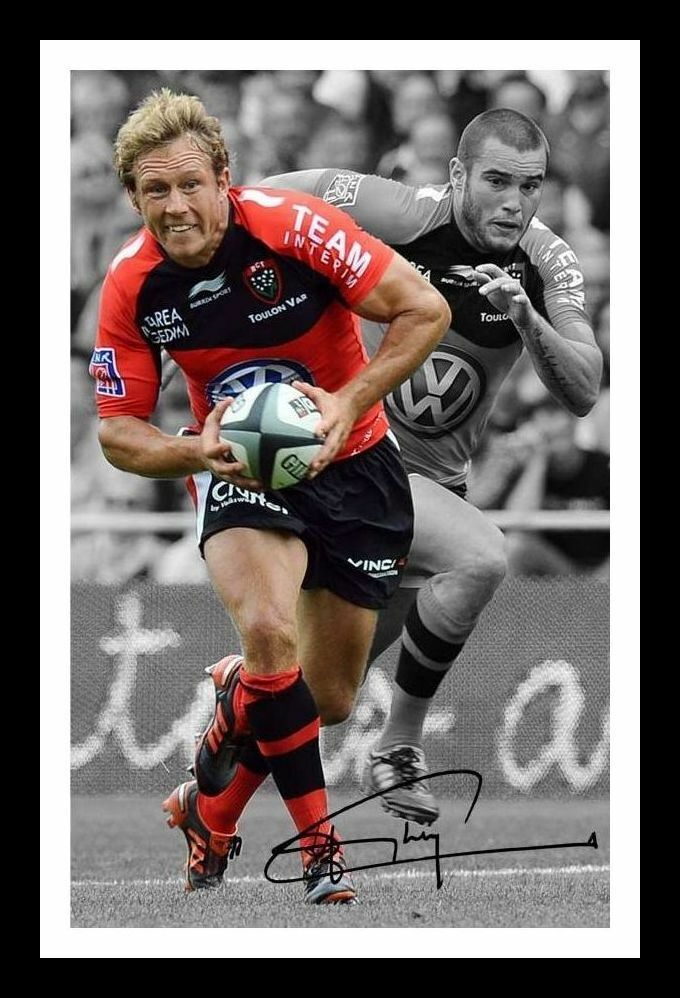 Jonny Wilkinson - Toulon Autograph Signed & Framed Photo Poster painting 2