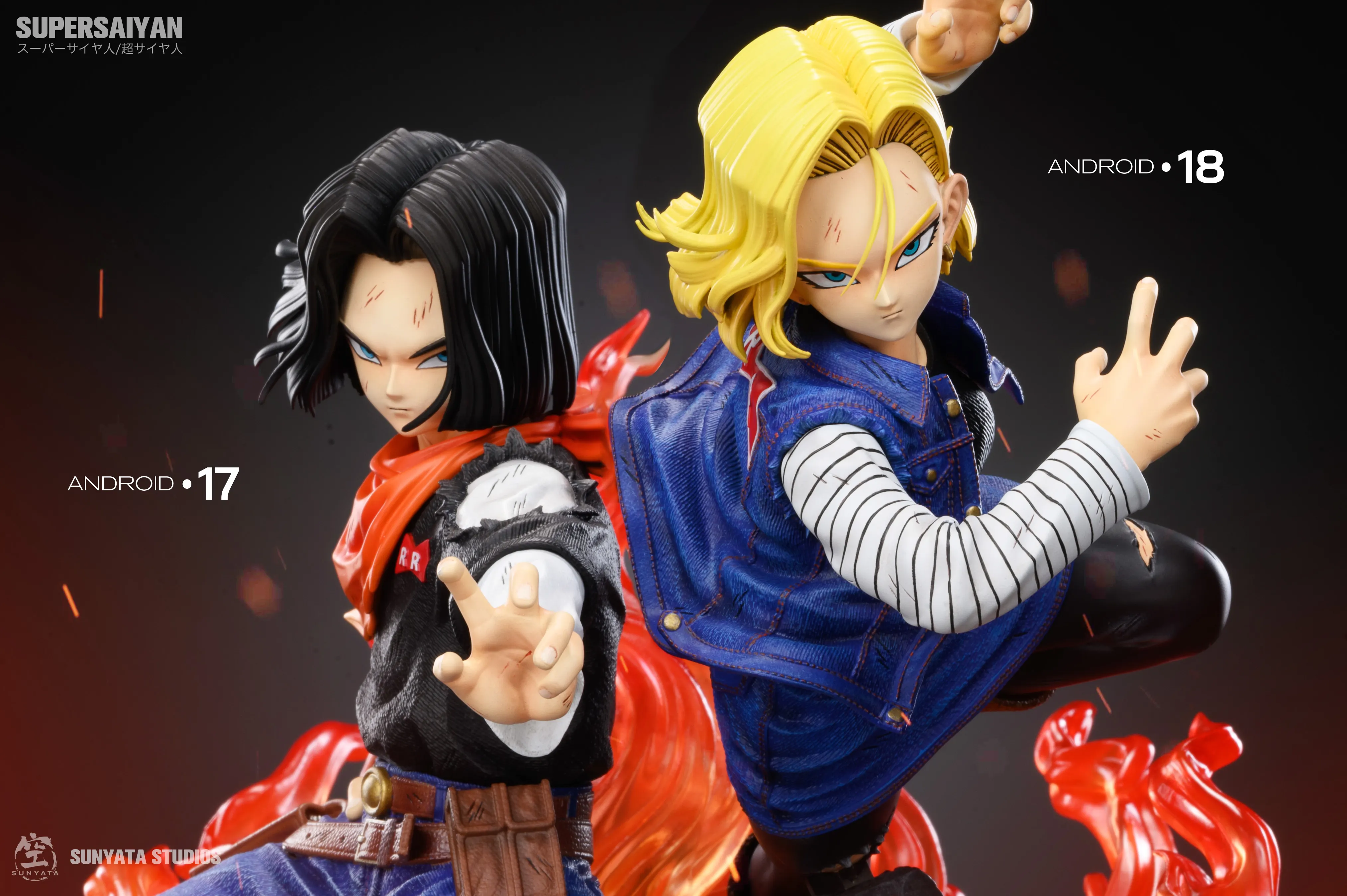 SUNYATA STUDIOS - DRAGON BALL - Android 17 & Android 18 1/6 Statue(GK)