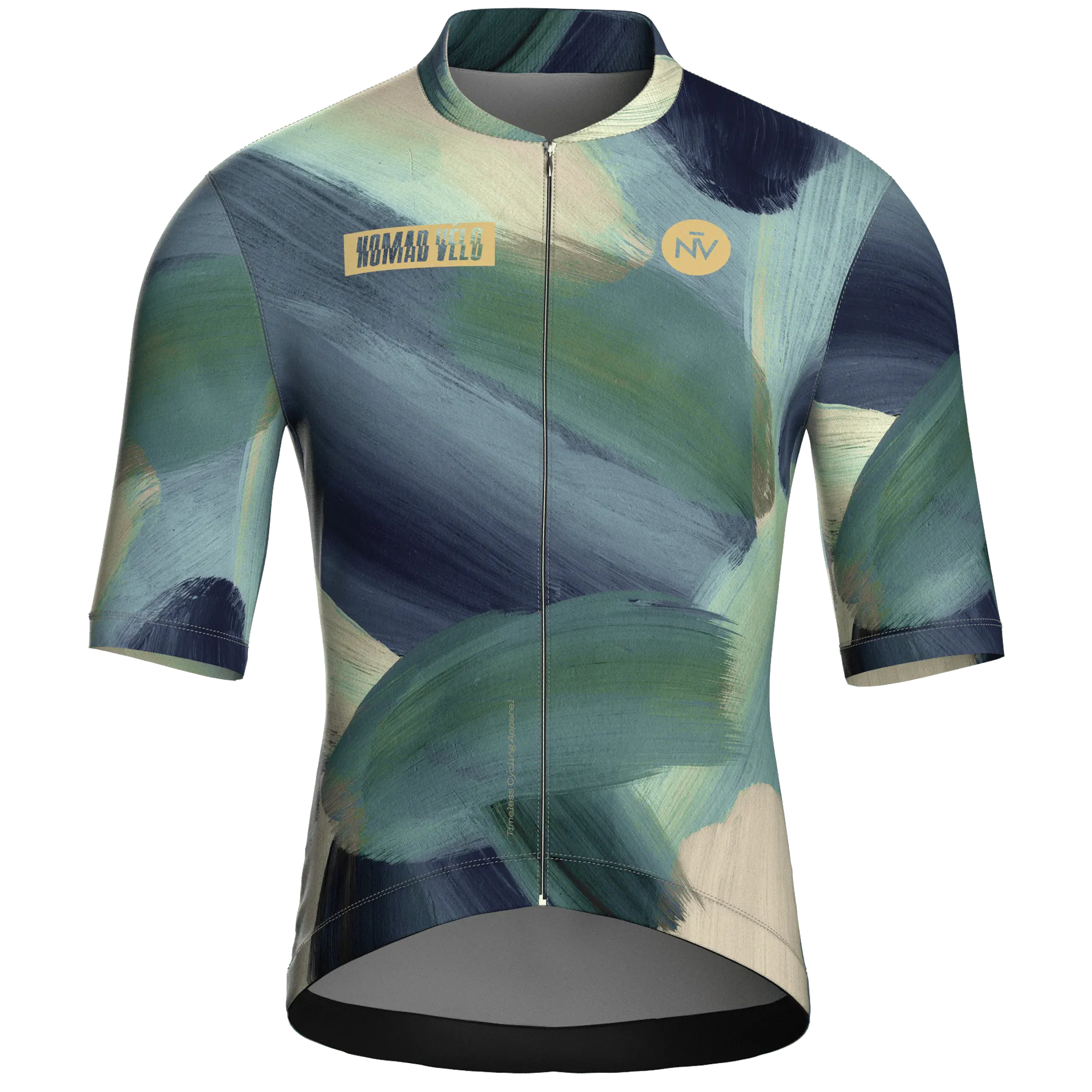 Painterly Sage Jersey – Cycling Short Sleeve Aero Fit Sublimated Artwork