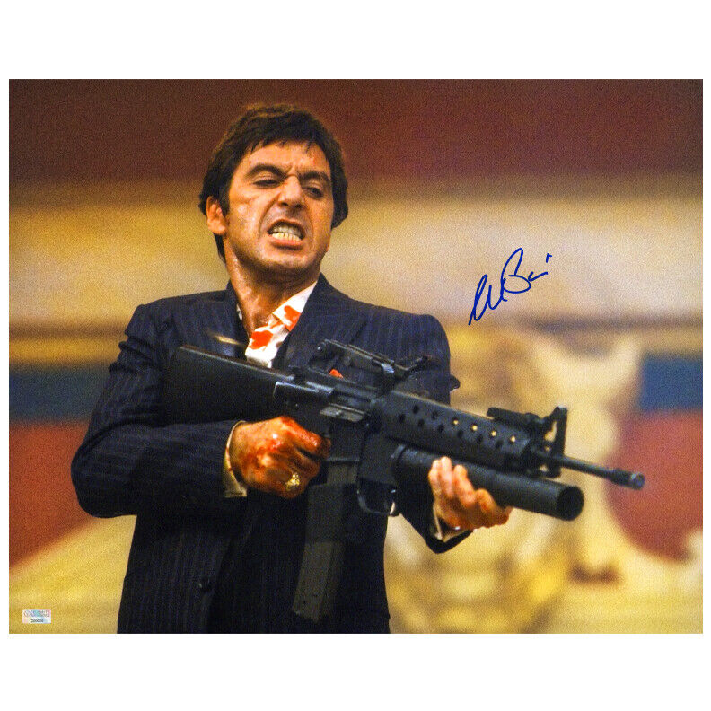 Al Pacino Autographed Scarface Tony Montana Every Dog Has His Day 16x20 Photo Poster painting