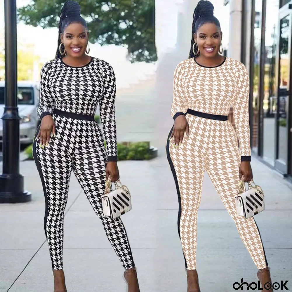 Fashion Printed Temperament Sexy Jumpsuit
