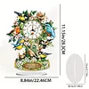 Diamond Painting Acrylic Bird on Branch Clock Ornaments