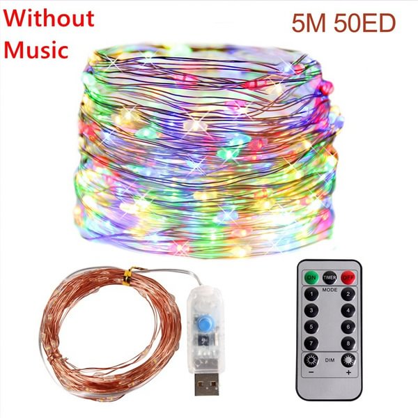 5M/10M/20M Application Remote Control LED Christmas Tree Lights With Music Rgb Bluetooth String Lights Customization Christmas Lights - Shop Trendy Women's Fashion | TeeYours