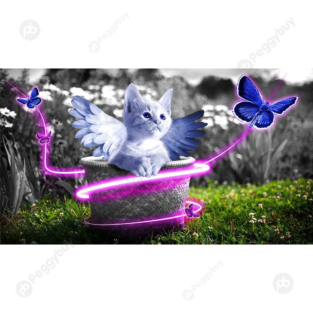 

1000pcs Paper Jigsaw Butterfly Cat DIY Puzzle for Adult Kids Assembling Toy, 501 Original