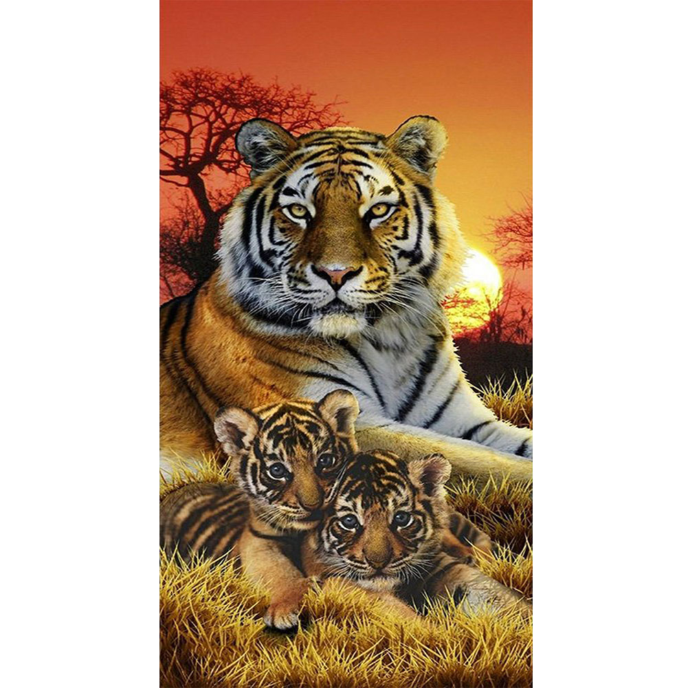 

Siberian Tiger - Round Drill Diamond Painting - 40*80CM (Big Size), 501 Original