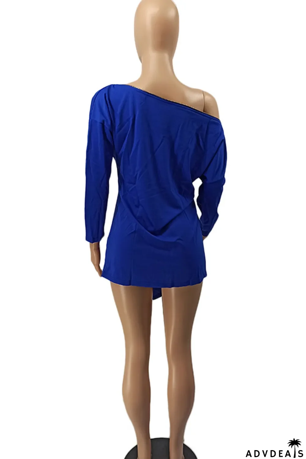 Burgundy Casual Solid Split Joint Asymmetrical Zipper Zipper Collar Tops