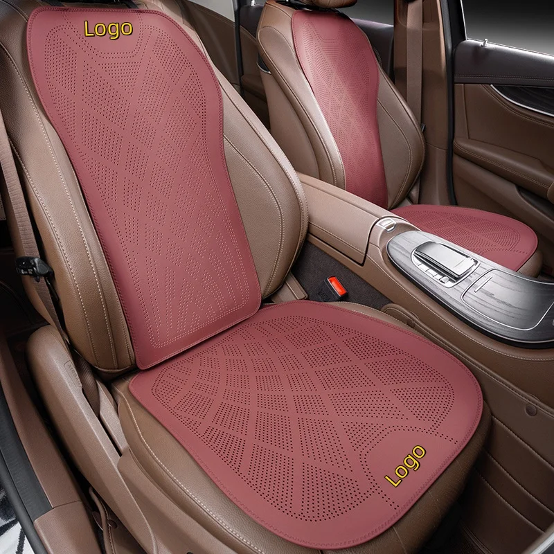 2025 new ultra-thin car seat cushions for all seasons, nappa leather ventilation and breathable seat cushions, high-grade semi-wrapped cushions