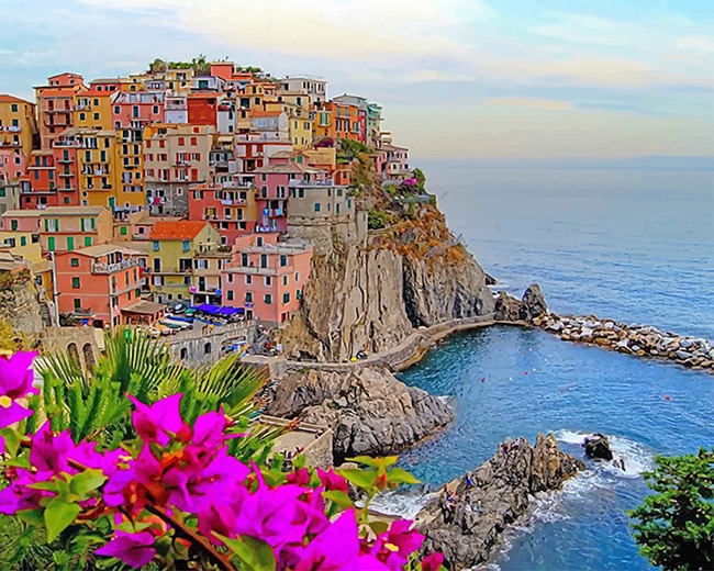 

Monterosso Al Mare Italy – Paint By Numbers - 40*50CM, 501 Original