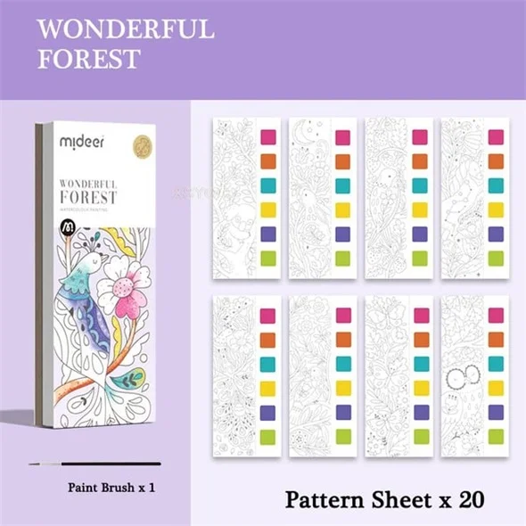 Upstronge Pocket Watercolor Painting Book