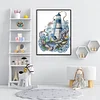 Blue Lighthouse - 14CT Counted Cross Stitch Kit(22*29cm)