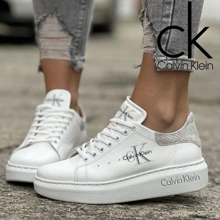 Calvin Klein® 2025 New White Flat Casual Shoes