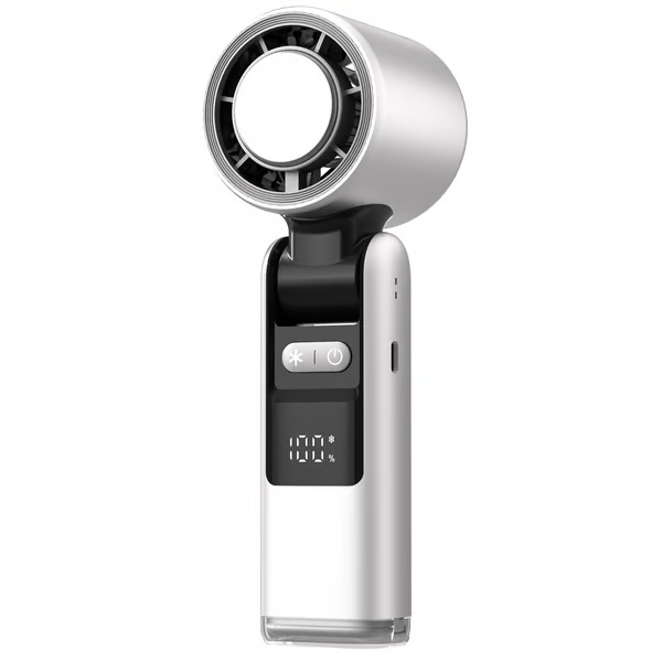 🌀Summer Hot Sale- Multifunction Portable Handheld Turbo Ice-Cooling Fan | AC-Like Gel Pad Tech, 5 Gears❄️