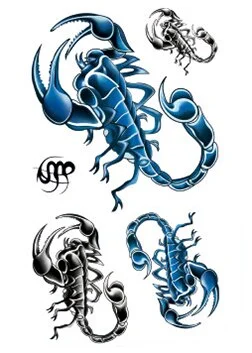 Sdrawing Temporary Scorpion Wolf Lion Body Art Arm Shoulder Chest Skull Wing Tattoo Sticker Women/Men Hot Sale 14.8*21 Cm