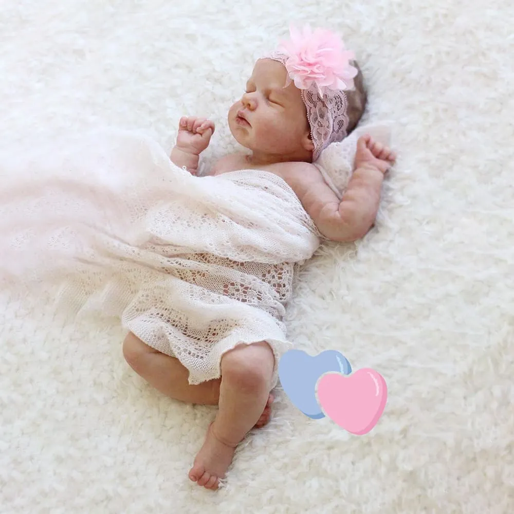 16" Flexible Waterproof Full Solid Silicone Reborn Baby Ollie