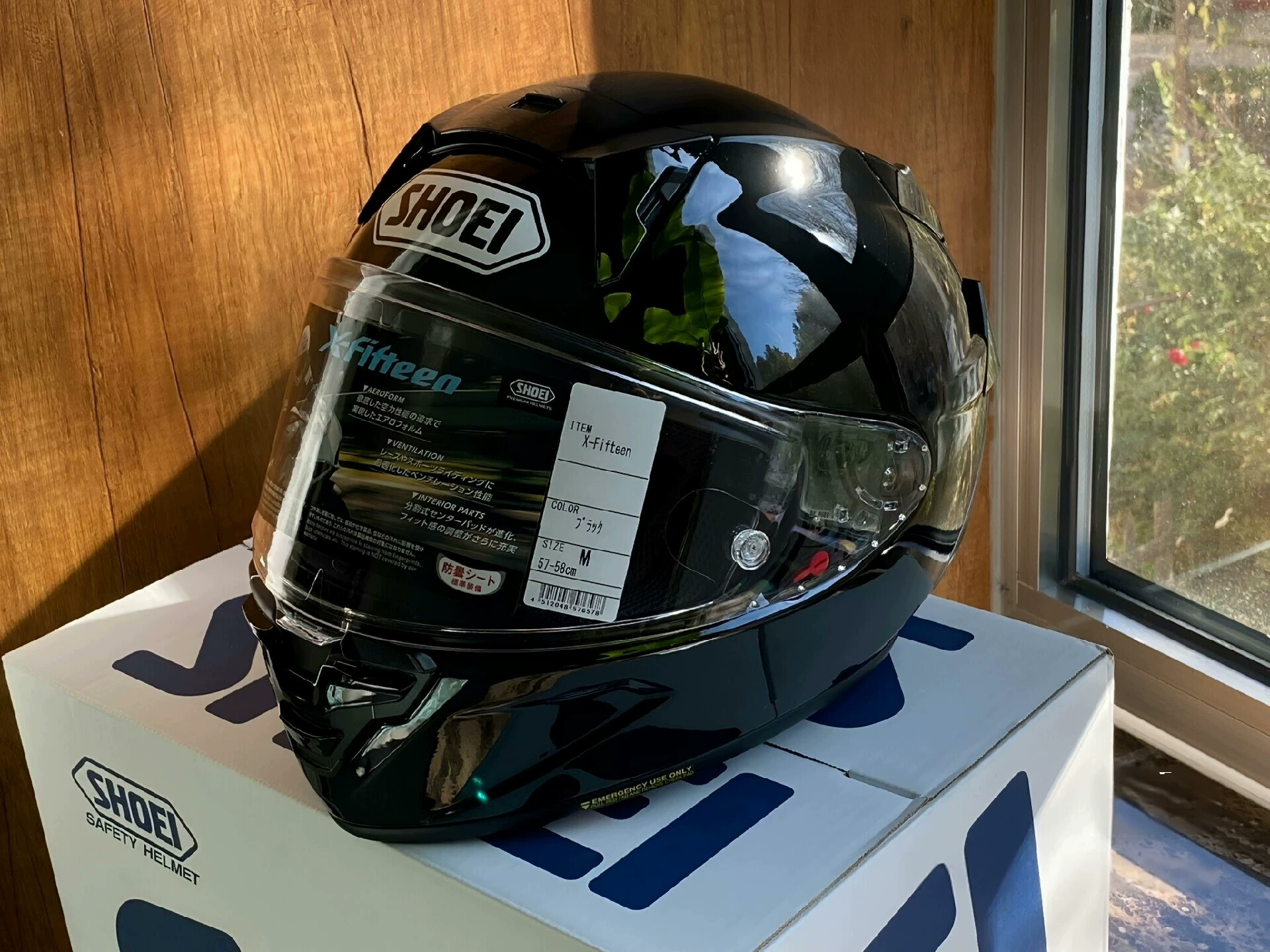 Shoei X-15 All Black ABS Helmet Motorcycle Sports Gear Full Face Helmet