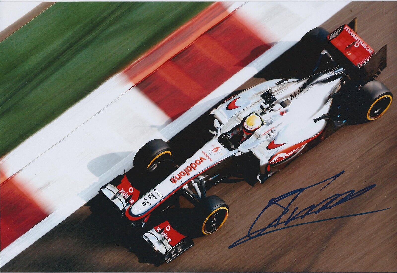 Oliver TURVEY SIGNED F1 Goodwood RARE 12x8 Photo Poster painting AFTAL COA Autograph McLAREN