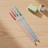 2Pcs Digital Oil Painting Brush Set Lightweight Soft Head Nylon Bristles Brush Non-Slip Professional Watercolor Brushes  Painting Supplies (Pink)