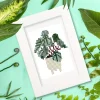 11pcs Mini Square Diamond Painting -Plant