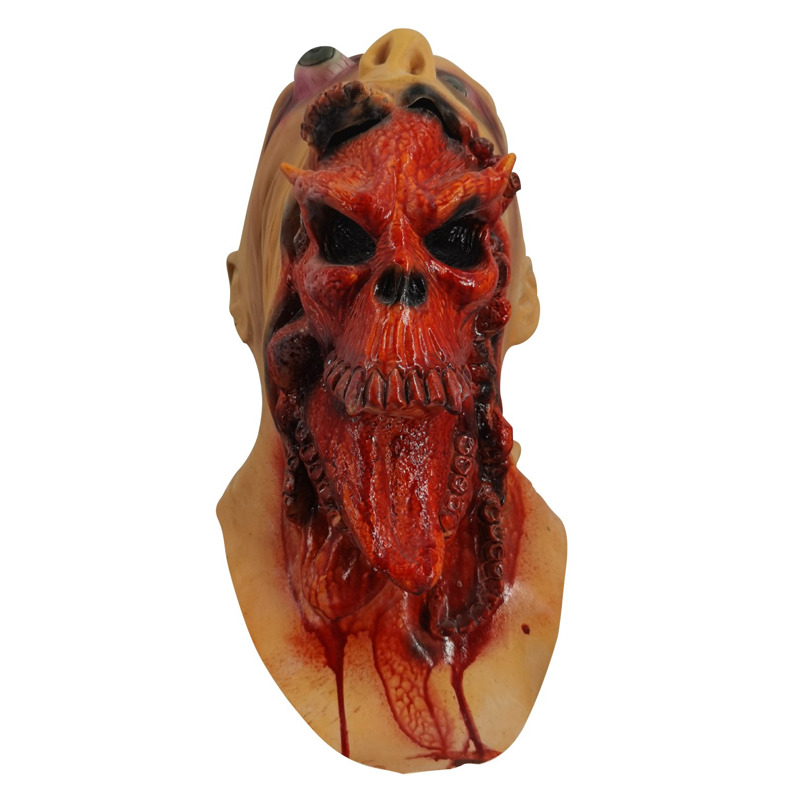 

Scary Devil Mask 3D Halloween Latex Vasago Devil Mask Realistic Headgear, 501 Original