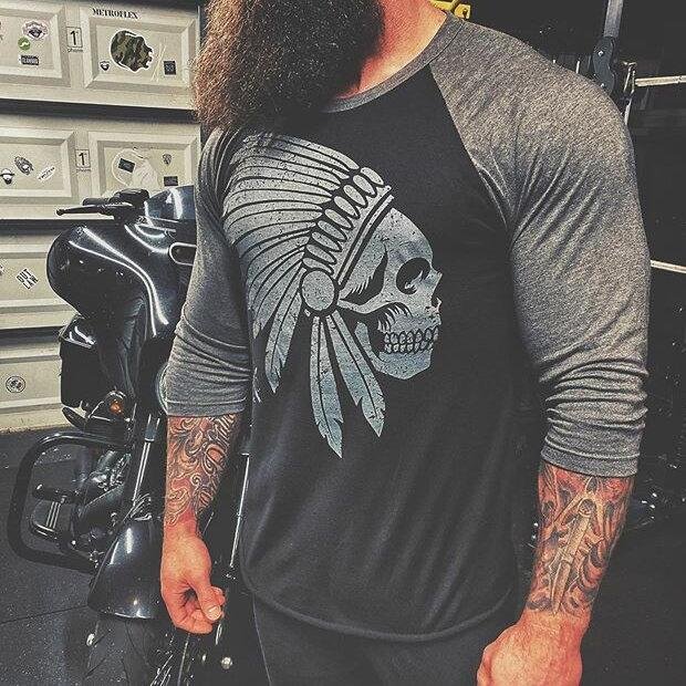 Chief Print Colorblock Long Sleeve