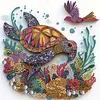 Beach Special Shaped 5D DIY Partial Drill Diamond Painting Kits for Adults Beginners Home Decor Diamonds Dots Gem Art Kits 11.81 X11.81inch
