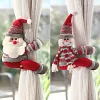 Christmas Decorations, Santa Claus Curtain Hooks, Small Hanging Ornaments for Shops and Malls