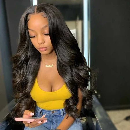 WEQUEEN 180% High Density Body Wave Glueless 5x5 Lace Closure Wig