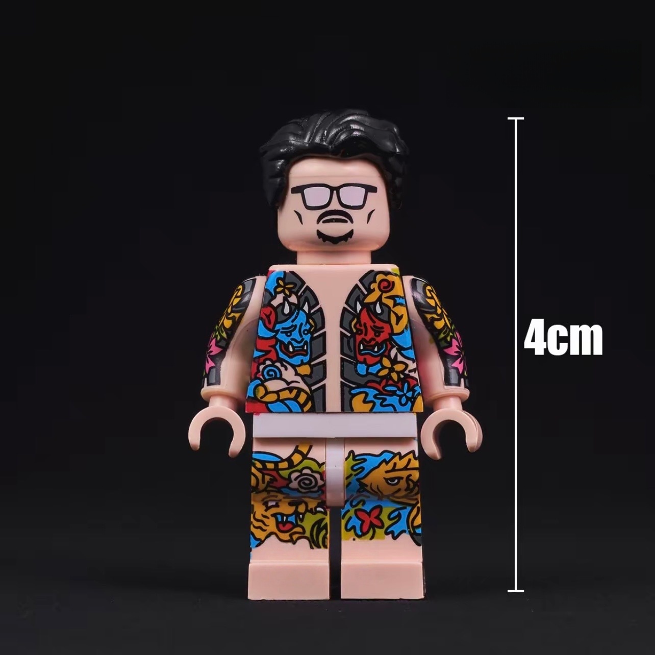 Tattoo Artist & Urban Street Minifigure Collection - 8 Collectible Tattooed Figures with Unique Designs