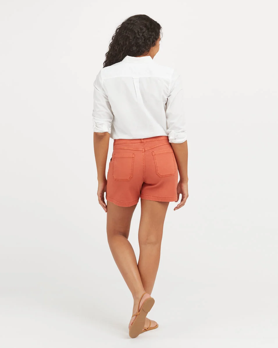 Stretch Twill Shorts, 6"