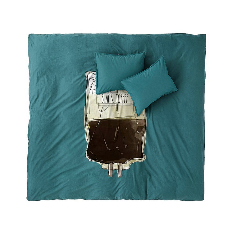 Black Coffee Infusion, Coffee Duvet Cover Set