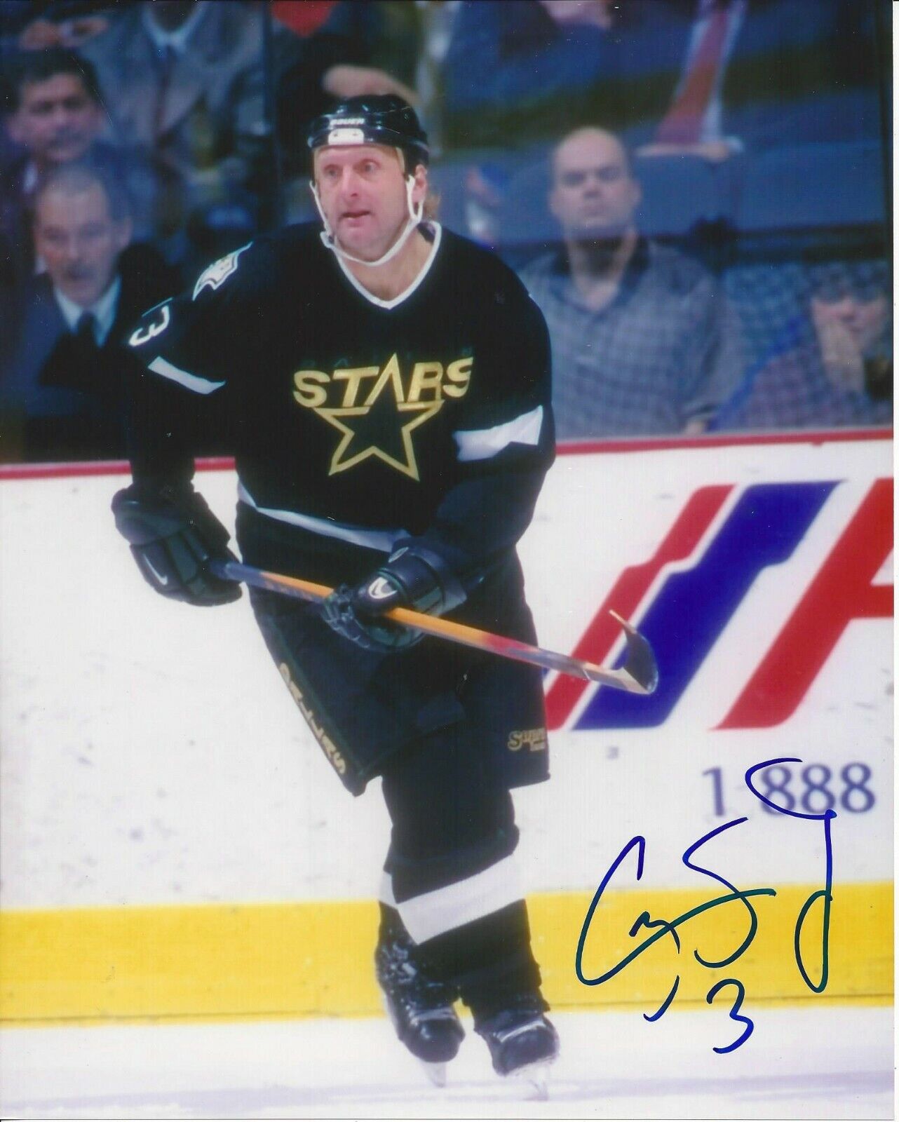 Craig Ludwig Autographed 8x10 Dallas Stars#5