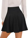 Solid Color A Line Elastic Waist Skirt, Elegant Skirt For Spring & Summer, Women's Clothing