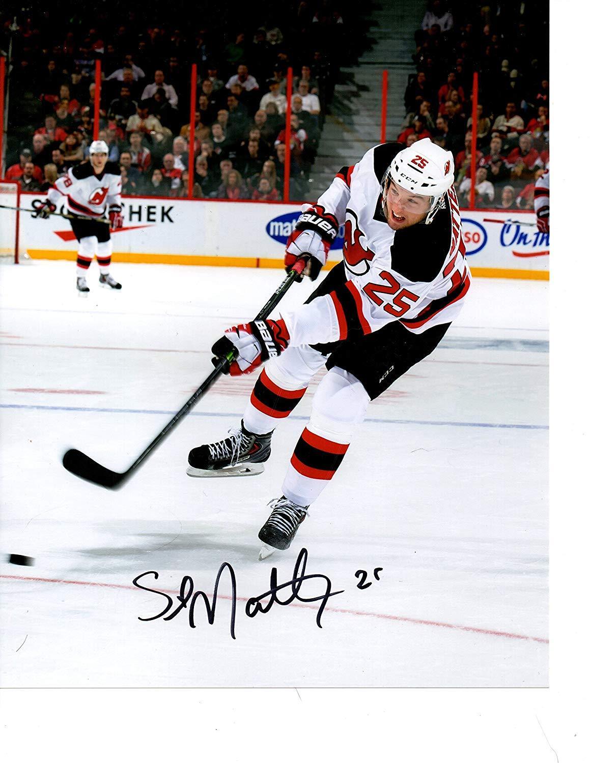 Stefan Matteau autographed signed 8x10 Photo Poster painting NHL New Jersey Devils