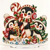 DIY Pearl Diamond Painting Acrylic Stand, Christmas Double-Sided Printed Tabletop Decoration, Special Shaped Diamond Art Craft Kit for Home Decor