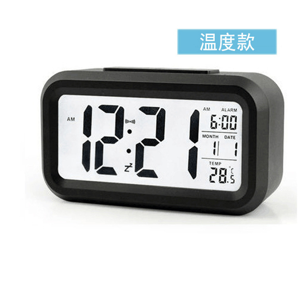 

Alarm Clock LED Digital Clock Home Decoration Gifts, Black, 501 Original