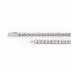 Platinum Round Brilliant Cut Diamond 4 Prong Basket Tennis Bracelet