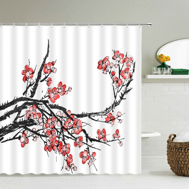 

Shower Curtain – Flower Bird-180*180cm, 501 Original