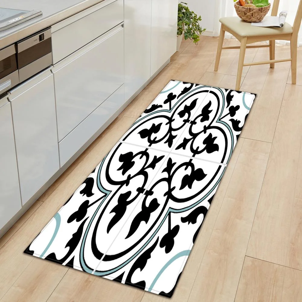 Kitchen Mat Bedroom Entrance Door mat Living Room Carpet Home Hallway Floor Decoration  Bathroom Non-slip Absorbent Rug