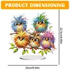 Birds On Branches Double Sided - 5D DIY Ornament