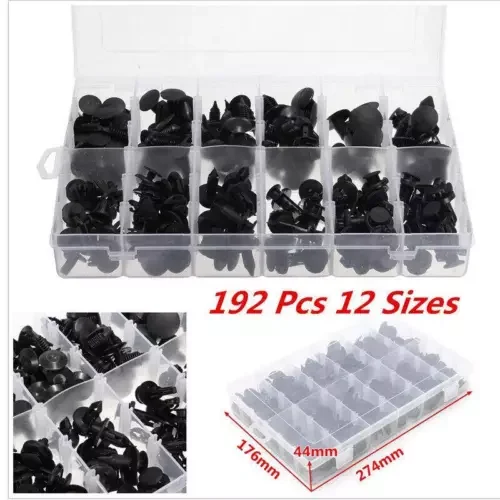 Dronehint 192PCS Car Body Panel Retainer Push Pin Rivet Trim Clip Fastener Assorted Parts (For: Audi Sport) Parts