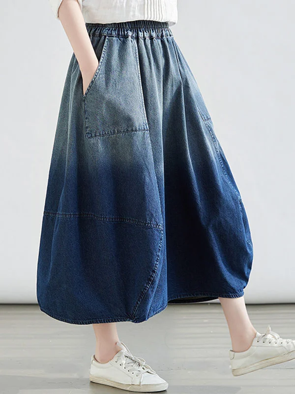 Loose Elasticity Gradient Skirts